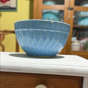 Vintage watts 6 swirl mixing stoneware Bowl